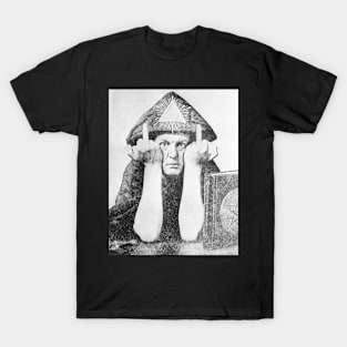 Aleister Crowley Middle Finger T-Shirt